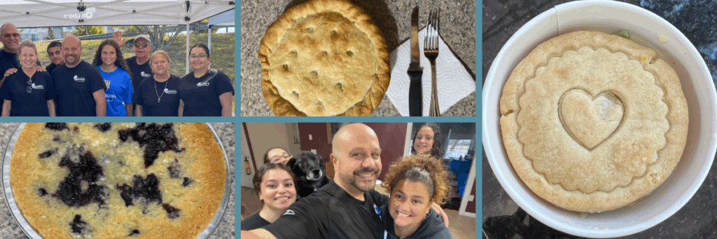Orazio Family and pie samples