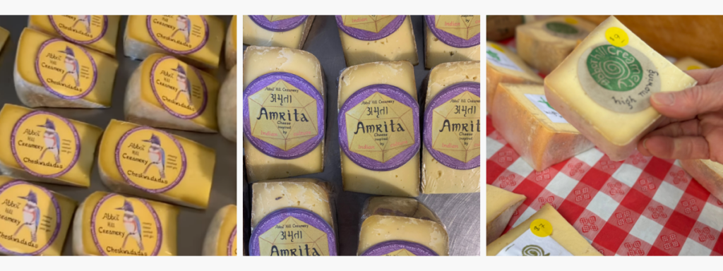 Abbot Hill Creamery (1) Selection of cheeses from Abbot Hill Creamery
